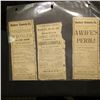 Image 2 : July 5, 1923 German 20,000,000 Mark Banknote, Good. & several 1886-87 era clippings in regards to Op
