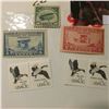 Image 3 : Scott C2 Airmail Stamp, Used, VF; Scott # 650 5c Blue, mint Stamp; (2) pairs of 13c Waterfowl Stamps