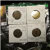 Image 1 : Group of 4 different merchant tokens - Crop & Son, Oxford NE., A. Moschenross, Columbus NE - JM Brun