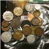 Image 2 : Small bag of foreign coins, 22 pieces from around the world
