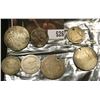 Image 1 : 7 pieces of old silver coins, some foreign, some unable to identify, most without dates, but all bel