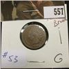 Image 1 : 1-1864 Bronze Indian Cent  G