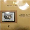 Image 2 : 1997 Alaska $5 Waterfowl Stamp, King Eider, Mint, unused, in original holder with literature.
