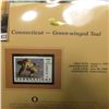 Image 2 : 1997 Connecticut $5 Waterfowl Stamp, Green-winged Teal, Mint, unused, in original holder with litera