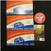 Image 1 : (3) Booklets of 48 Air Mail Labels "Compliments of "Chuck" Whipple Thompson Transfer & Storage Co. 5