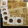 Image 2 : (4) Pieces of "Colonial" (bread) "Early American Money"; 1955D, 56P, & D, & (3) BU 1960 D Small Date