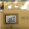 Image 2 : 1997 Maryland $6 Waterfowl Stamp, Canvasback, Mint, unused, in original holder with literature.