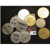 Image 1 : (10) Various Quarter to Half-Dollar Size Gaming Tokens.