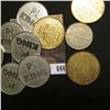 Image 2 : (10) Various Quarter to Half-Dollar Size Gaming Tokens.