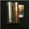 Image 1 : 1958 P Original BU Roll of U.S. Wheat Cents in a plastic tube & a roll of various date Jefferson Nic