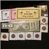 Image 1 : Key Ring Tag "One Million Dollars in Gold"; $5,000, $10,000, & $50,000 "Elvis King of Rock" notes; (