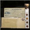 Image 1 : 1938 Envelope & letter "F.E. Hunt Tax Agent…Miami, Florida"; 1921 Check "Twiggs County Bank…Jefferso