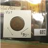 Image 2 : 1869 Indian Head Cent, Good; & (12) 1897-1900 Sight Drafts and Checks from Mississippi (most with do