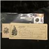 Image 1 : 1868 Indian Head Cent, Fine (some corrosion) & (13) 1897-1898 Sight Drafts and Checks from Mississip