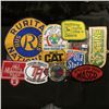Image 1 : (10) Different Cloth Embroidered Advertising Patches including "John Deere", "Heileman's Pure Genuin