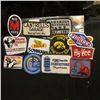 Image 1 : (12) Different Cloth Embroidered Advertising Patches including Hawkeyes, "Hawarden Centennial 1887-1