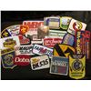 Image 1 : (20) more Different Cloth Embroidered Advertising Patches. This is the beginning of a sale of cloth 