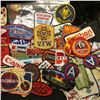 Image 2 : (100) more Different Cloth Embroidered Advertising Patches. This is the beginning of a sale of cloth