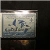 Image 2 : 1948 One Dollar Federal Migratory Bird Hunting Stamp, Signed by Artist Maynard Reece, Hinged, VF, Sc