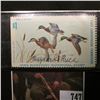 Image 2 : 1971 Artist Signed Iowa Migratory Waterfowl One Dollar Stamp, signed by Maynard Reece.