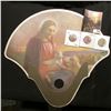 Image 1 : Advertising Fan depicting Christ with Sheep "Ralph J. Wittich Funeral Home …Muscatine, Iowa…"; 1899 