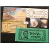 Image 1 : 1950 Postmarked multi-fold Postcard from "The Badlands of South Dakota"; label with Indian "Vaughn's