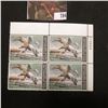 Image 1 : 1982 Plateblock of Four RW49 $7.50 Federal Migratory Waterfowl Stamps, EF, NH,