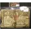 Image 1 : 1799 Portugal Lisboa $5,000 Banknote, with rust colored crown overprint. 'Doc' valued this at $50 ov