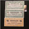 Image 1 : April 10th, 1933 Clarinda, Iowa Depression Scrip Three-piece Set.  MS #:  IA220-.25A, 5A, & 1. Each 