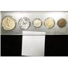 Image 2 : Type Set 1939D Half, 1962 Proof Quarter, 1976S Proof Dime, 1900 Nickel & 1898 Indian Head Cent. in a
