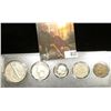 Image 1 : Type Set 1939D Half, 1948S Proof Quarter, 1977S Proof Dime, 1905 Nickel & 1905 Indian Head Cent. in 