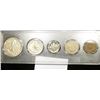 Image 2 : Type Set 1939D Half, 1948S Proof Quarter, 1977S Proof Dime, 1905 Nickel & 1905 Indian Head Cent. in 