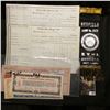 Image 1 : Dec. 25, 1869 City of Muscatine Collector's Office Receipt; (4) Different North Bend, Nebraska "Poll