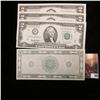 Image 2 : (3) Series 1995 Two Dollar Federal Reserve Notes, Crisp Uncirculated; & 1930-40 era Winchester Rifle