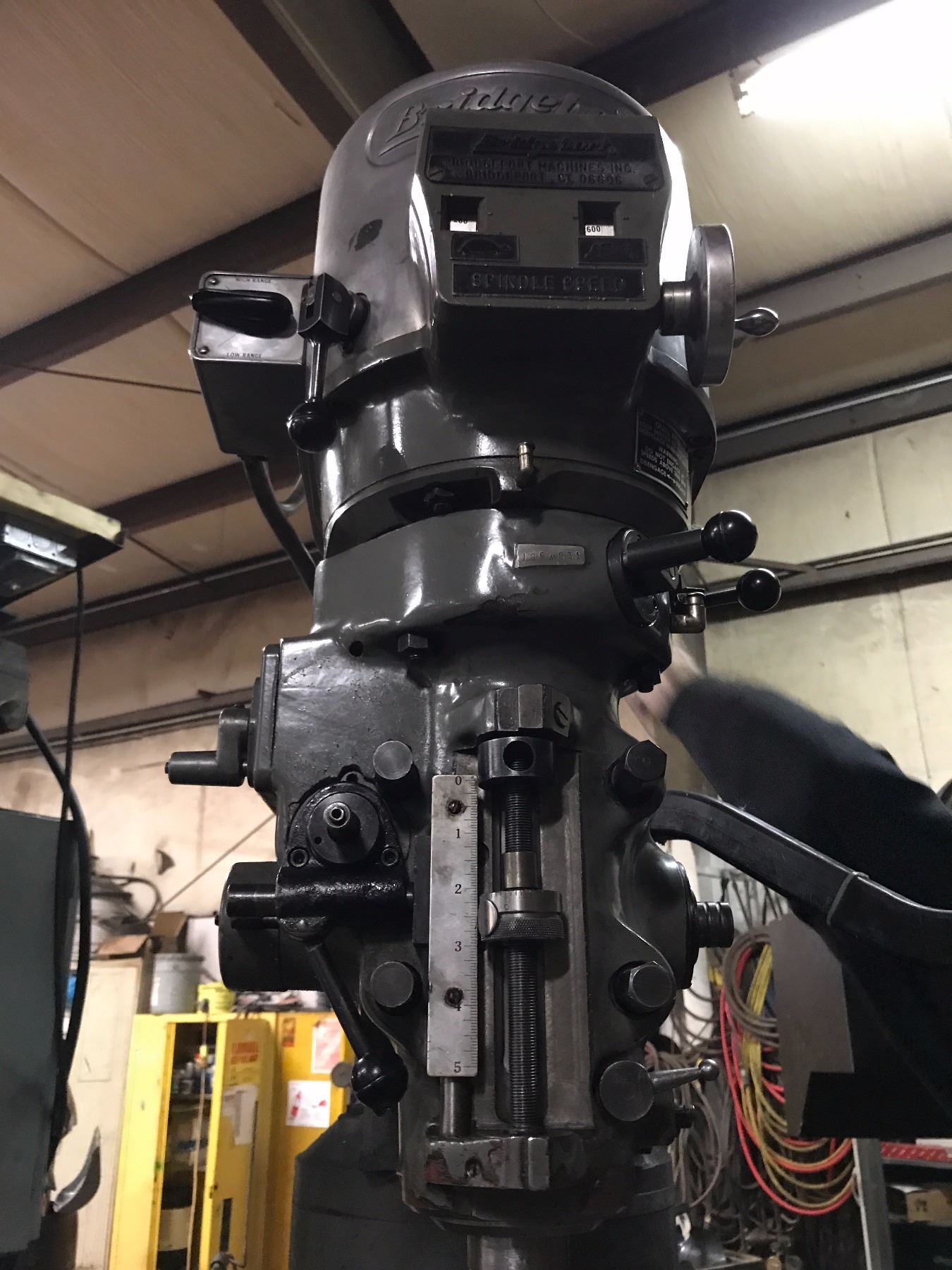 Bridgeport Variable Speed Mill w/ Riser - BTM Industrial