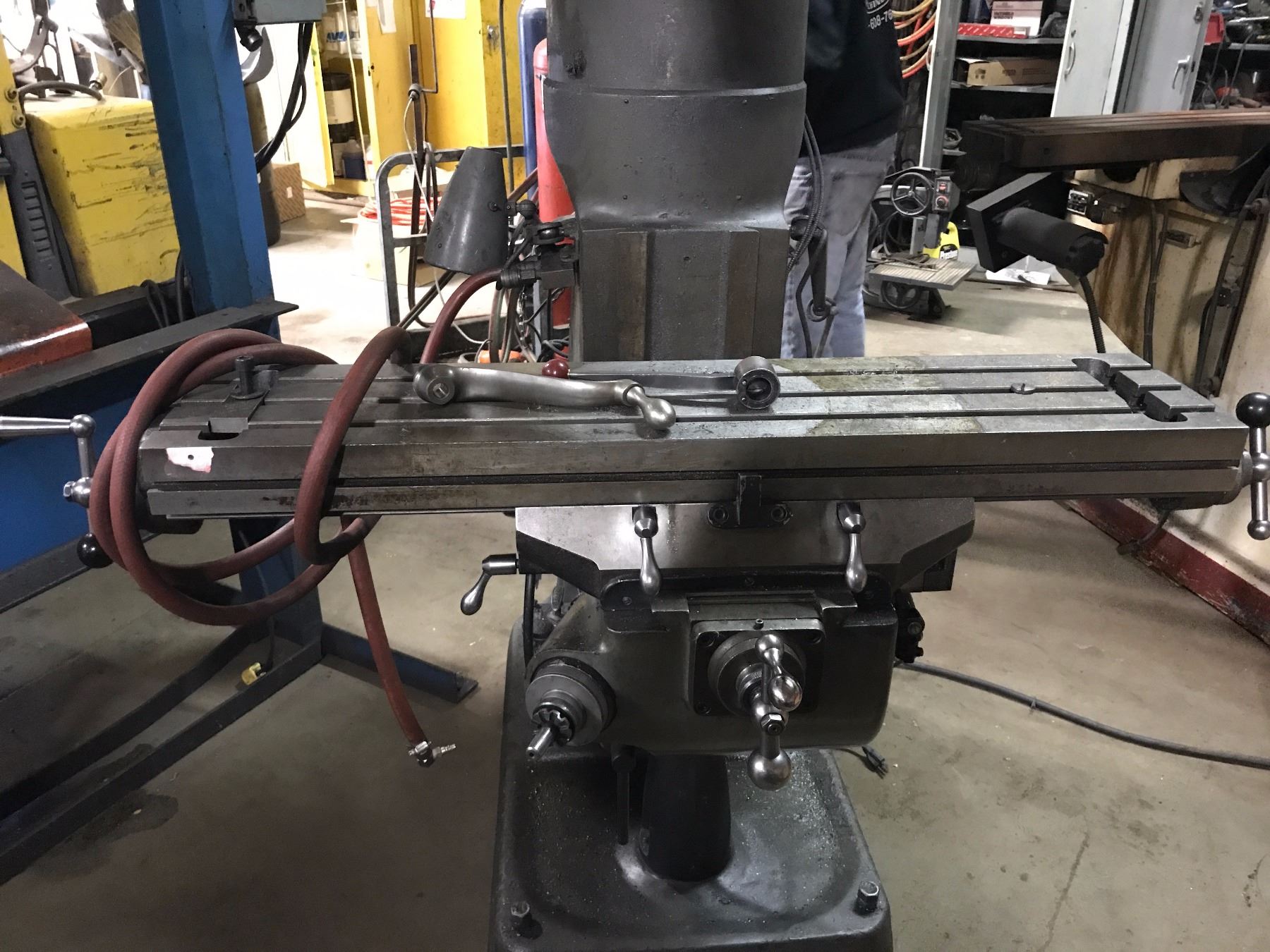 Bridgeport Variable Speed Mill w/ Riser - BTM Industrial