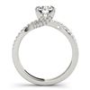 Image 2 : 1.3 CTW Certified VS/SI Diamond Solitaire Ring 18K White Gold - REF-390M2F - 27885