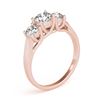 Image 2 : 1 CTW Certified VS/SI Diamond 3 Stone Solitaire Ring 18K Rose Gold - REF-153T5X - 28051