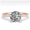 Image 1 : 1.50 CTW VS/SI Diamond Engagement Designer Ring 18K Rose Gold - REF-526W3H - 32432