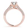 Image 2 : 1.1 CTW Certified VS/SI Diamond Solitaire Ring 18K Rose Gold - REF-152X2T - 27520