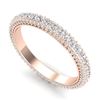 Image 1 : 2.10 CTW VS/SI Diamond Art Deco Eternity Eternity Ring 18K Rose Gold - REF-161M8F - 37212