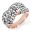 Image 1 : 2.05 CTW Certified VS/SI Diamond Ring 14K Rose Gold - REF-154K4R - 14357