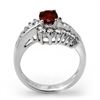 Image 2 : 1.60 CTW Ruby & Diamond Ring 18K White Gold - REF-87H6W - 11893