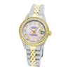 Image 2 : Rolex Ladies Two Tone 14K Gold/SS, Diamond Dial, Diam/Ruby Bezel, Saph Crystal - REF-363A3N