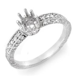 0.50 CTW Certified VS/SI Diamond Ring 18K White Gold - REF-53R3K - 11032