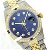 Image 1 : Rolex Men's Two Tone 14K Gold/SS, QuickSet, Diam Dial & Diam/Sapphire Bezel - REF-474X5A