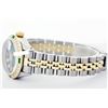 Image 4 : Rolex Men's Two Tone 14K Gold/SS, QuickSet, Diam Dial & Diam/Emerald Bezel - REF-474W5K
