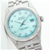 Image 1 : Rolex Men's Stainless Steel, QuickSet, Diamond Dial with Fluted Bezel - REF-387A3N