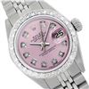 Image 1 : Rolex Men's Stainless Steel, QuickSet, Diamond Dial & Diamond Bezel - REF-441Y8X