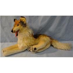Steiff collie dog, 12" h
